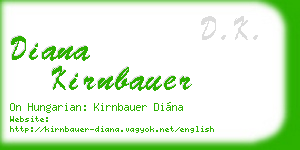 diana kirnbauer business card